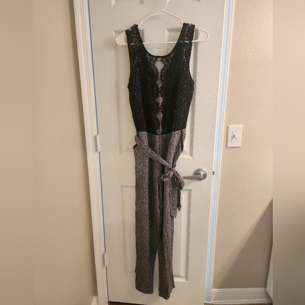 Anthropologie lace jumpsuit